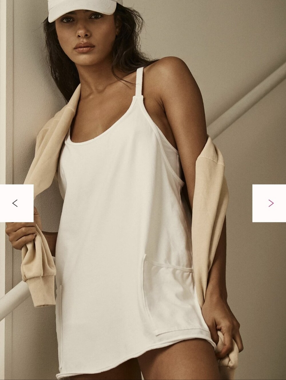 Free People Hot Shot White Mini Dress Sz.M NWT